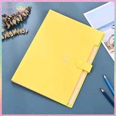[HOTIS] 18 màu - File đựng tài liệu A4 - 5 ngăn phân trang - File lưu trữ tài liệu, giấy tờ, hồ sơ