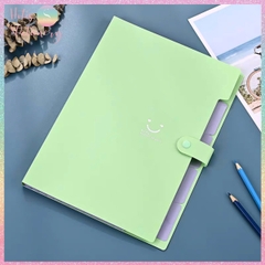 [HOTIS] 18 màu - File đựng tài liệu A4 - 5 ngăn phân trang - File lưu trữ tài liệu, giấy tờ, hồ sơ