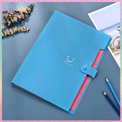 [HOTIS] 18 màu - File đựng tài liệu A4 - 5 ngăn phân trang - File lưu trữ tài liệu, giấy tờ, hồ sơ