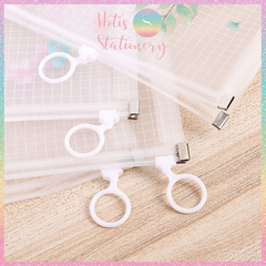 [HOTIS] Bìa đựng tài liệu A4 khóa zip họa tiết hoa lá, hoạt hình dễ thương