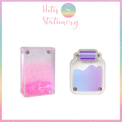 [HOTIS] Khung acrylic mini hoạt hình trong suốt khóa nam châm đựng ảnh thẻ để bàn