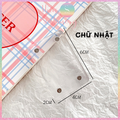 [HOTIS] Khung acrylic mini hoạt hình trong suốt khóa nam châm đựng ảnh thẻ để bàn