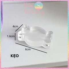 [HOTIS] Khung acrylic mini hoạt hình trong suốt khóa nam châm đựng ảnh thẻ để bàn