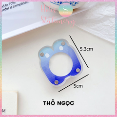 [HOTIS] Khung acrylic mini hoạt hình trong suốt khóa nam châm đựng ảnh thẻ để bàn