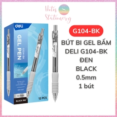 [HOTIS] 1 cây Bút bi gel bấm DELI ngòi 0.5mm bút bi bấm mực đều nhanh khô - A575/S101/A623/A057b/S60st/S60Pro