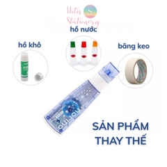 [HOTIS] Băng dính 2 mặt dạng bút xóa kéo trang trí sổ handmade DIY