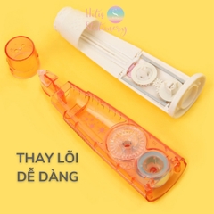 [HOTIS] Băng dính 2 mặt dạng bút xóa kéo trang trí sổ handmade DIY