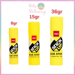 [HOTIS] Hộp 12 chai hồ khô 8g/ 15g/ 36g Deli Glue Stick 3 màu chai lớn tiết kiệm hơn