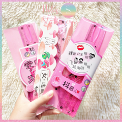 [HOTIS] Bộ 4 thước ê ke nhựa dẻo Soft Ruler nhiều màu, không lo gãy