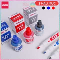 [HOTIS] Mực nạp bút lông bảng Deli tẩy xóa được