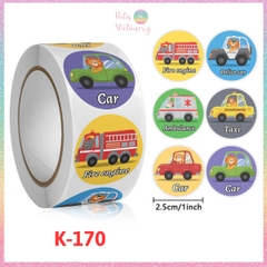 [HOTIS] Sticker Cuộn 500 Nhãn Dán Khen Thưởng Học Sinh - Tạo Động Lực, Kích Thích Học Tập, Phù Hợp Giáo Viên & Phụ Huynh