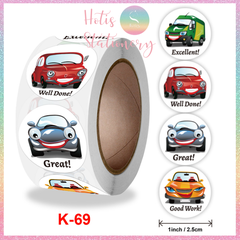 [HOTIS] Sticker Cuộn 500 Nhãn Dán Khen Thưởng Học Sinh - Tạo Động Lực, Kích Thích Học Tập, Phù Hợp Giáo Viên & Phụ Huynh