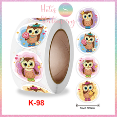 [HOTIS] Sticker Cuộn 500 Nhãn Dán Khen Thưởng Học Sinh - Tạo Động Lực, Kích Thích Học Tập, Phù Hợp Giáo Viên & Phụ Huynh