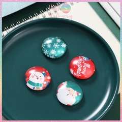 [HOTIS] Bộ 4 nam châm Giáng Sinh hình ông già Noel & người tuyết - Móc treo tủ lạnh sáng tạo