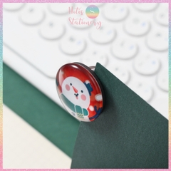 [HOTIS] Bộ 4 nam châm Giáng Sinh hình ông già Noel & người tuyết - Móc treo tủ lạnh sáng tạo