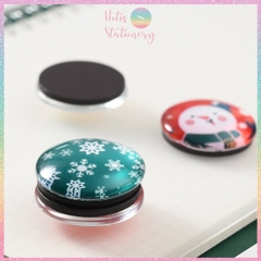 [HOTIS] Bộ 4 nam châm Giáng Sinh hình ông già Noel & người tuyết - Móc treo tủ lạnh sáng tạo