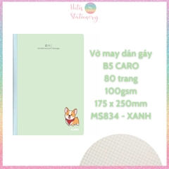 [HOTIS] Vở may dán gáy Kẻ ô Caro KLong 100gsm - 80/120/200 trang