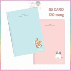 [HOTIS] Vở may dán gáy Kẻ ô Caro KLong 100gsm - 80/120/200 trang