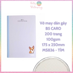 [HOTIS] Vở may dán gáy Kẻ ô Caro KLong 100gsm - 80/120/200 trang