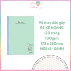 [HOTIS] Vở may dán gáy Kẻ ngang Line KLong - 80/120/200 trang