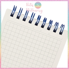 [HOTIS] Sổ lò xo kép size mini B7 Caro 120 trang MS934