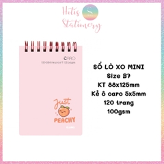 [HOTIS] Sổ lò xo kép size mini B7 Caro 120 trang MS934
