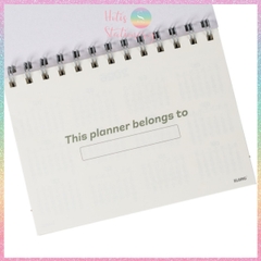 [HOTIS] Sổ Kế Hoạch Lò Xo Kép Standing Planner B6 160 Trang - Sổ Để Bàn Tiện Lợi, Giấy 100GSM, Thiết Kế Đứng Đa Năng