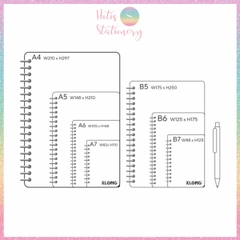 [HOTIS] Sổ Kế Hoạch Lò Xo Kép Standing Planner B6 160 Trang - Sổ Để Bàn Tiện Lợi, Giấy 100GSM, Thiết Kế Đứng Đa Năng