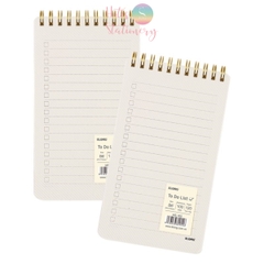 [HOTIS] To Do List Sổ lò xo kép bìa nhựa trong suốt B6 120 trang