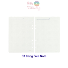 Ruột sổ kế hoạch A5 6 lỗ 96 trang KLONG Paper Planner ruột giấy refill bìa còng