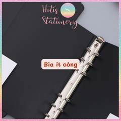 [HOTIS] Color Binder - Bìa còng nâu/ đen/ trắng - A6/ A5/ B5/ A4 (Không kèm giấy)