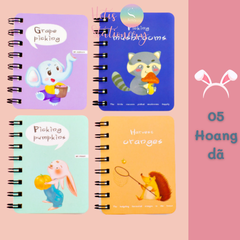 [HOTIS] 20 MẪU - Sổ lò xo mini bìa kép/ đơn - Kẻ ngang/ trơn - 160 trang