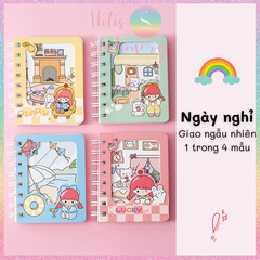 [HOTIS] 20 MẪU - Sổ lò xo mini bìa kép/ đơn - Kẻ ngang/ trơn - 160 trang