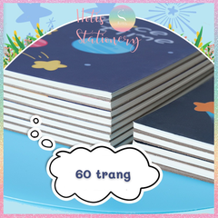 [HOTIS] Sổ vẽ phác thảo sketchbook A4 bìa in hình cute 60 trang