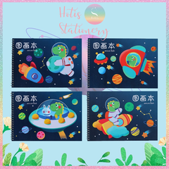 [HOTIS] Sổ vẽ phác thảo sketchbook A4 bìa in hình cute 60 trang