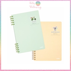 [HOTIS] Sổ lò xo kép 2 đầu B5 Dash Line/Caro 120/ 200 trang