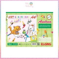 [HOTIS] Vở vẽ dán gáy xé A4 KLONG 24 tờ, dày 100gsm - 1 cuốn