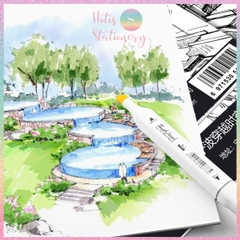[HOTIS] Sổ vẽ A5 Marker Pad sketchbook 30 tờ, 120gsm