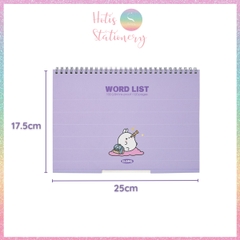 [[HOTIS] Sổ học từ vựng Word List B5 120 trang 100gsm, KLONG MS: 917