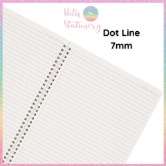 [HOTIS] Sổ lò xo nhựa mềm A4 KLONG kẻ ngang, kẻ ô, 120 trang, 100gsm