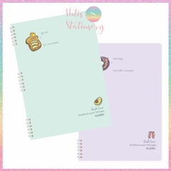 [HOTIS] Sổ lò xo nhựa mềm A4 KLONG kẻ ngang, kẻ ô, 120 trang, 100gsm