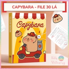 [HOTIS] File lá A4 Capybara Clear Book bìa lá lỗ đựng tài liệu, tranh ảnh dành cho học sinh sinh viên nvvp mẹ bầu