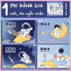 [HOTIS] Sổ vẽ tô màu cho bé khổ A4 bìa in hình Capybara hoạt hình cute, 30 tờ, 60 trang