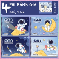 [HOTIS] Sổ vẽ tô màu cho bé khổ A4 bìa in hình Capybara hoạt hình cute, 30 tờ, 60 trang