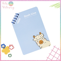 [HOTIS] Sổ lò xo kép chéo A6 Dash Line120 trang, sổ lò xo mini bỏ túi MS 961