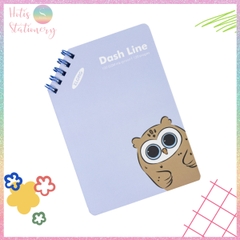 [HOTIS] Sổ lò xo kép chéo A6 Dash Line120 trang, sổ lò xo mini bỏ túi MS 961