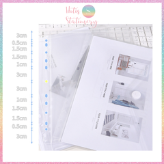 [HOTIS] Bìa Còng A4 3 Chấu Cao Cấp (Xanh / Trắng) Kèm 4 Túi Cài Nút KW-TriO 11 Lỗ Lưu Trữ Tài Liệu Hợp Đồng