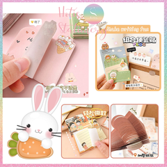 [HOTIS] Set 90 tờ giấy ghi chú, giấy note in màu hoạt hình, 3 kích cỡ