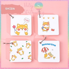 [HOTIS] Flashcard Bộ 80 thẻ học từ vựng ngoại ngữ, ghi chú bìa tranh vẽ hoạt hình dễ thương