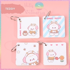 [HOTIS] Flashcard Bộ 80 thẻ học từ vựng ngoại ngữ, ghi chú bìa tranh vẽ hoạt hình dễ thương